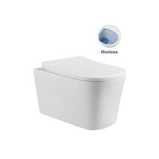 Унитаз подвесной Vincea  Arco VT1-36 безободковый белый ультратонкое soft-close сиденье